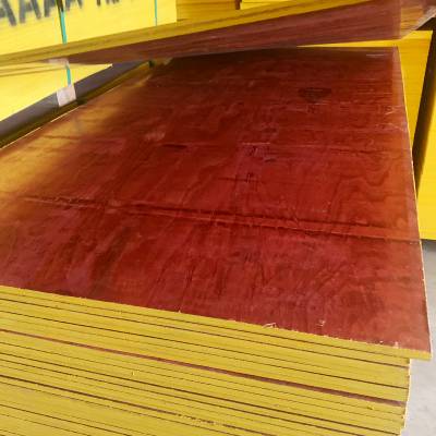 小红板 红色桉木多层板木工板木模板周转10次以上 亿昊木业