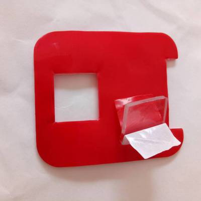 厚度2MM 红膜透明亚克力双面胶加工模切 PE泡棉双面胶