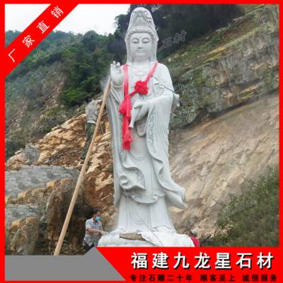 石头观音菩萨 寺庙观音像 花岗岩石雕观音