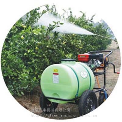 贵州果园手推高压打药机 300升汽油远程喷雾器润丰出品