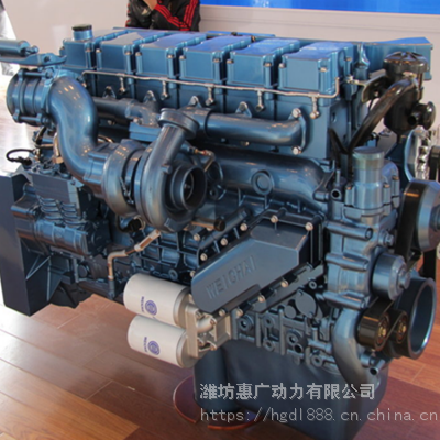 潍柴WP13G530E310柴油机 徐工90T自卸车用390KW电控发动机