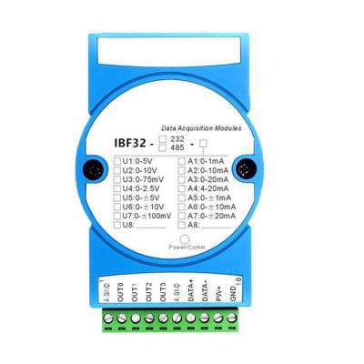 MODBUSת4-20MA/0-5VͨԶDAģ 232ת0-10vת