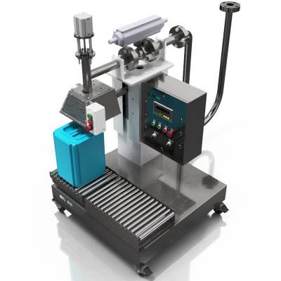 550kg桶半自动称重式灌装机液体灌装秤小桶灌装机