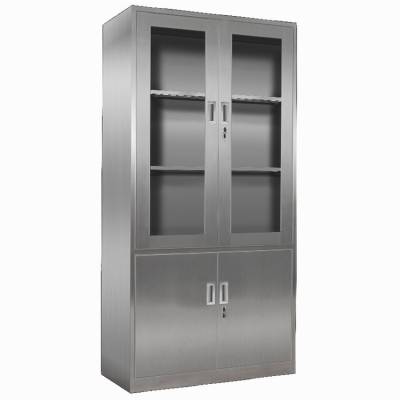 304不锈钢通玻器械柜不锈钢档案柜不锈钢文件柜不锈钢药品柜不锈钢三