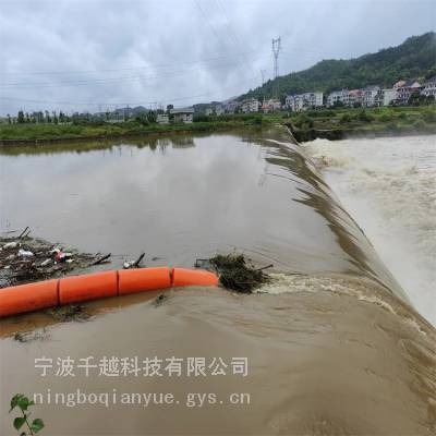 奉浦湖取水口围污防污拦截浮筒 水库漂浮垃圾防堵塞拦污浮排