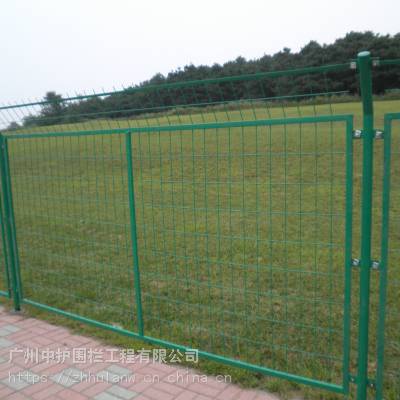 阳江大量双边丝护栏网现货 高速公路围栏网安装 阳江包塑护栏网绿色