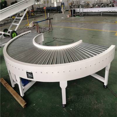 滚筒输送线 转弯辊筒传送线 不锈钢地辊运输线动力辊道辊筒输送机