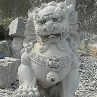 ***狮子摆件 中国石狮子 传统青石狮子