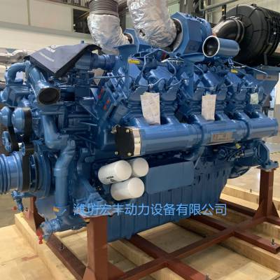 濰柴博杜安12m33d1108e200柴油發動機12缸900千瓦發電機組國二