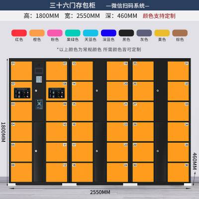 智能存包柜 6门储物柜厂家颜色可定制 指纹识别可带刷卡