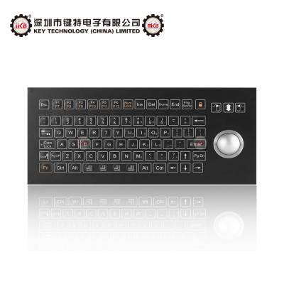 供应工业薄膜键盘K-TEK-D333加固抗干扰光电轨迹球键盘