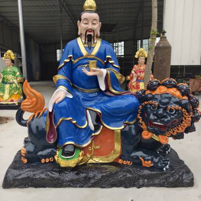 太乙救苦天尊神像太乙真人塑像树脂雕塑制作坐骑九头狮救苦天尊像