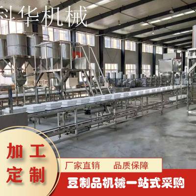可连续生产的大型冲浆豆腐机系列设备 配套全自动三连磨系列设备使用