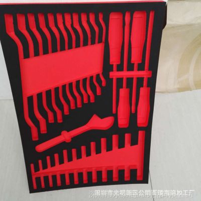 EVA工具箱内衬 倒斜边一体CNC加工成型EVA工具箱内衬