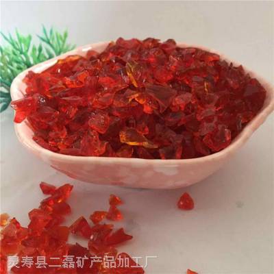 厂家直销彩色玻璃珠 玻璃微珠 鱼缸底用观景不规则玻璃珠