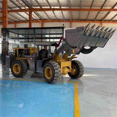 铁矿煤矿 井下装载机 小型矿山铲车 带防护链